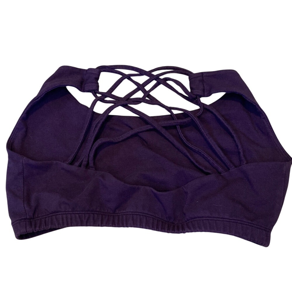 Black & Purple Strappy Sports Bras - Women’s High Comfort Support - Picture 6 of 8